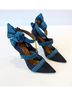 Malone Souliers Black Teal Yellow Heels Size EU 40 - photo 5
