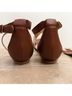 Pashion Solid Brown Sandals Size 7 1/2 - photo 7
