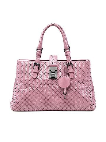 Bottega Veneta Small Nappa Intrecciato Roma Satchel (view 1)