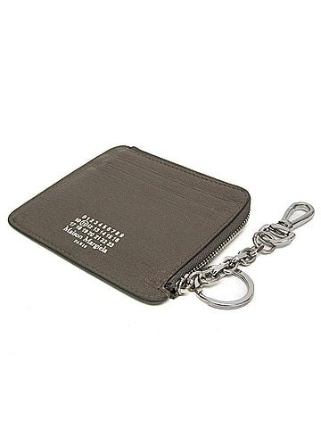 Maison Margiela Maison Margiela Calendar Tag Coin Key Case S58UI0205 Women,Men Leather Coin Purse/coin Case Grayish (view 2)