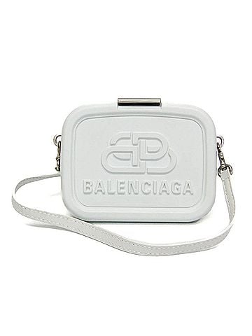 Balenciaga Balenciaga Lunchbox Mini Case 638324 Women's Plastic,Leather Shoulder Bag White (view 1)