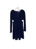 Halston 48% Polyester 25% Viscose 23% Nylon 4% Spandex 95% Polyester 5% Spandex 100% Polyester Blue Cocktail Dress Size 2 - photo 3