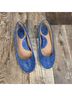 Born Snake Print Blue Flats Size 7 - photo 5