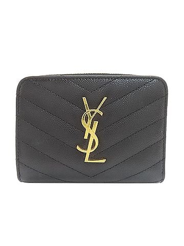 Yves Saint Laurent Yves Saint Laurent Cassandra Stitch Bi-fold Wallet Leather Women's YVES SAINT LAURENT (view 1)