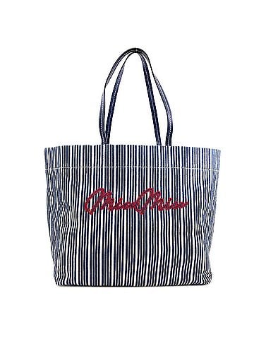Miu Miu Miu Miu Miu Striped Denim Tote Bag for Women (view 1)