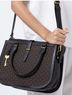 Fossil Black Brown Leather Satchel One size - photo 4