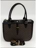 Fossil Black Brown Leather Satchel One size - photo 5