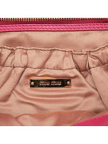 Miu Miu Matelasse Nappa Crystal Chain Satchel (view 2)