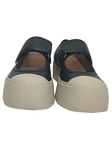 MARNI Marni Pablo Mary-Jane Sneakers in Black Nappa Calf Leather (view 2)