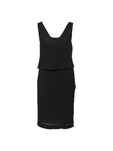 Missoni Missoni V-neck Dress in Black Rayon (view 1)