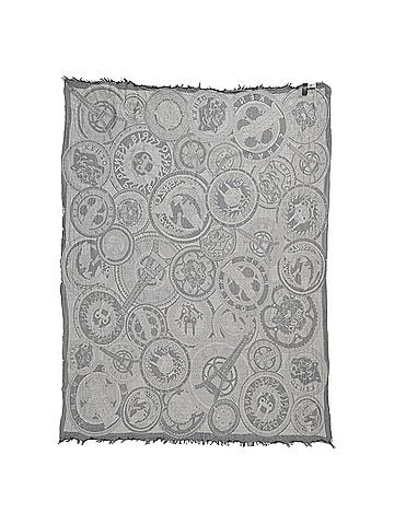 Kenzo Kenzo Monogram Scarf in Navy Blue Cotton (view 2)