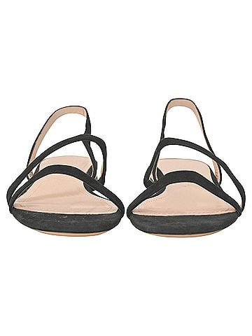 Nicholas Kirkwood Nicholas Kirkwood Casati Pearl-Heeled Sandals in Black Suede (view 2)
