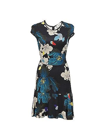 Erdem Erdem Darlina Ohana Orchid Printed Dress in Floral Print Viscose (view 1)
