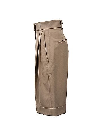 Brunello Cucinelli Brunello Cucinelli Tailored Shorts in Brown Cotton (view 2)