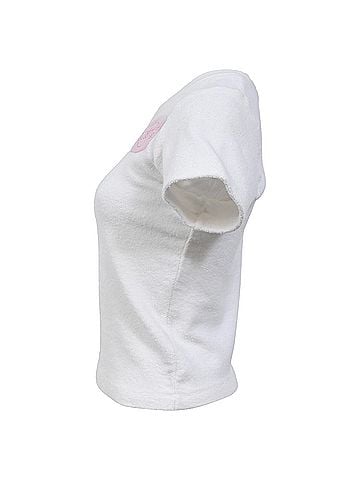 Alexander Wang Alexander Wang Soap Appliquéd Logo T-shirt in White Cotton (view 2)