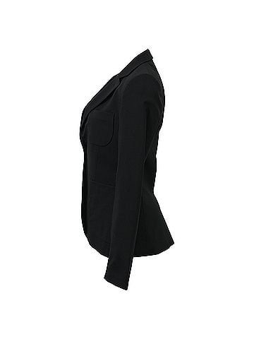 Kenzo  Kenzo Single-Breasted Blazer with Pockets in Black Wool (view 2)