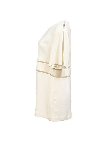 Alexander Wang Alexander Wang Cutout Crepe Top in Ivory Silk (view 2)