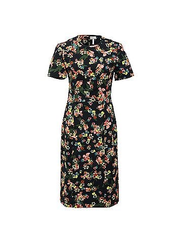 Erdem  Erdem Floral Printed Knee-Length Dress in Multicolor Cotton (view 1)