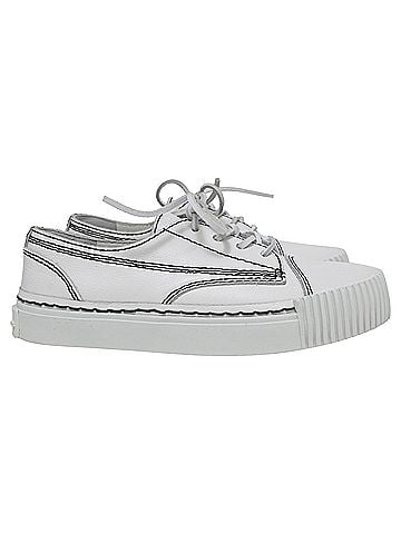 Alexander Wang Alexander Wang Perry Low-top Trainers In White Leather (view 1)
