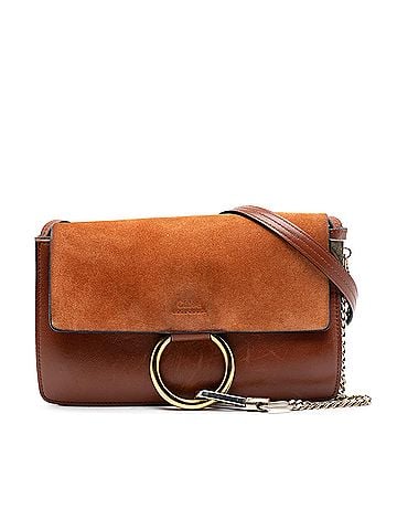 Chloé Small Suede and Calfskin Faye Crossbody (view 1)