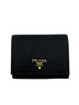 Prada 100% Nylon Black PRADA Compact Wallet, Tri-fold Black One size - photo 1