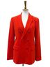 Tibi 71% Triacetate 29% Polyester 100% Silk 100% Polyester Red Blazer Size 6 - photo 1