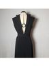 Express Solid Black Cocktail Dress Size S - photo 4