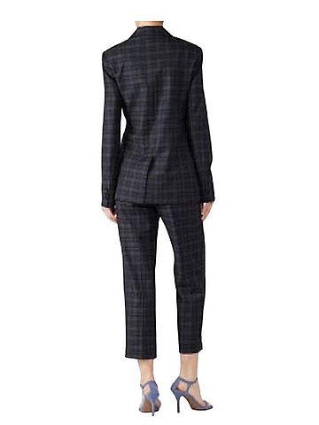 Tibi Marvel Plaid Wool Blend Tie Waist Jacket (view 2)