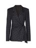 Tibi Plaid Black Blue Jacket Size 10 - photo 4