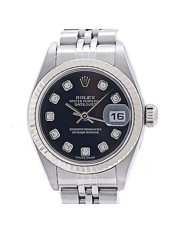 Rolex ROLEX Datejust 10P Diamond 79147G Women's Watch 18K White Gold x Stainless Steel 40373 (view 2)
