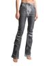 MANIERE DE VOiR Print Gray White Jeans Size 4 - photo 1