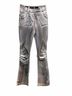 MANIERE DE VOiR Print Gray White Jeans Size 4 - photo 4