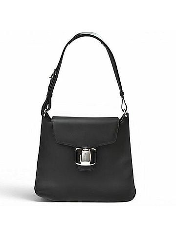 Salvatore Ferragamo Salvatore Ferragamo Ferragamo Tote Bag Shoulder Salvatore Vara Chain Black AU-21 0186 (view 2)