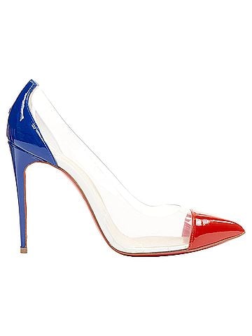 Christian Louboutin Christian Louboutin Debout 100 Corazon Tri Color patent Pvc point pumps EU37.5 (view 1)