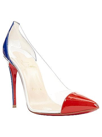 Christian Louboutin Christian Louboutin Debout 100 Corazon Tri Color patent Pvc point pumps EU37.5 (view 2)