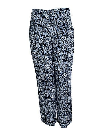 Prada Prada, blue floral printed silk casual pantalon (view 1)