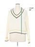 Wild Fable 100% Acrylic Solid Stripes Yellow White Pullover Sweater Size XL - photo 6
