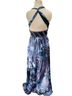 Cache Tie-dye Black Blue Purple Cocktail Dress Size 4 - photo 2