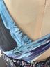 Cache Tie-dye Black Blue Purple Cocktail Dress Size 4 - photo 7