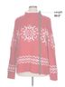 Talbots Fair Isle Red White Turtleneck Sweater Size XL - photo 6