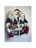 Eddie Bauer 100% Wool Fair Isle Multi Color Cardigan Size M - photo 4
