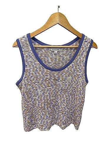 St. John Sport Lavender & Cream Knit Set  Cardigan (view 2)