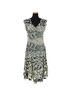 Komarov 100% Polyester Graphic Black Ivory Cocktail Dress Size L - photo 1