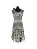 Komarov 100% Polyester Graphic Black Ivory Cocktail Dress Size L - photo 2