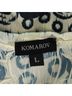 Komarov 100% Polyester Graphic Black Ivory Cocktail Dress Size L - photo 3