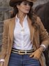 Escada 100% Leather Stripes Black Yellow Ivory Belt Size M - photo 3