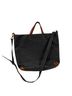 UASHMAMA Solid Black Leather Tote One size - photo 2