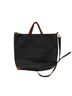 UASHMAMA Solid Black Leather Tote One size - photo 1
