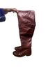 FRYE 100% Leather Brown Burgundy Boots Size 5 1/2 - photo 2
