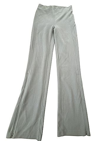 Lululemon Athletica Brushed Softstreme Ribbed Zip Flared Pant Active Pants (view 1)